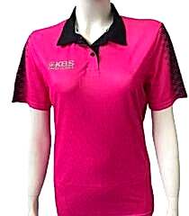 KBS Kadın Polo Yaka Pembe Tişört