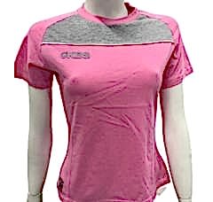 KBS Kadın Bisiklet Yaka Pembe Tişört